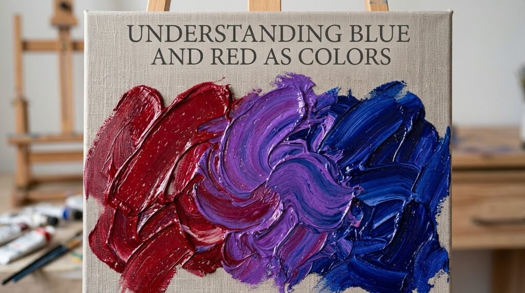 Understanding Blue and Red as Colors