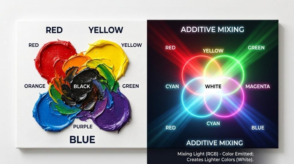 Subtractive vs. Additive Mixing: A Side-by-Side Comparison
