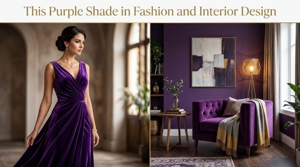 This Purple Shade in Fashion and Interior Design
