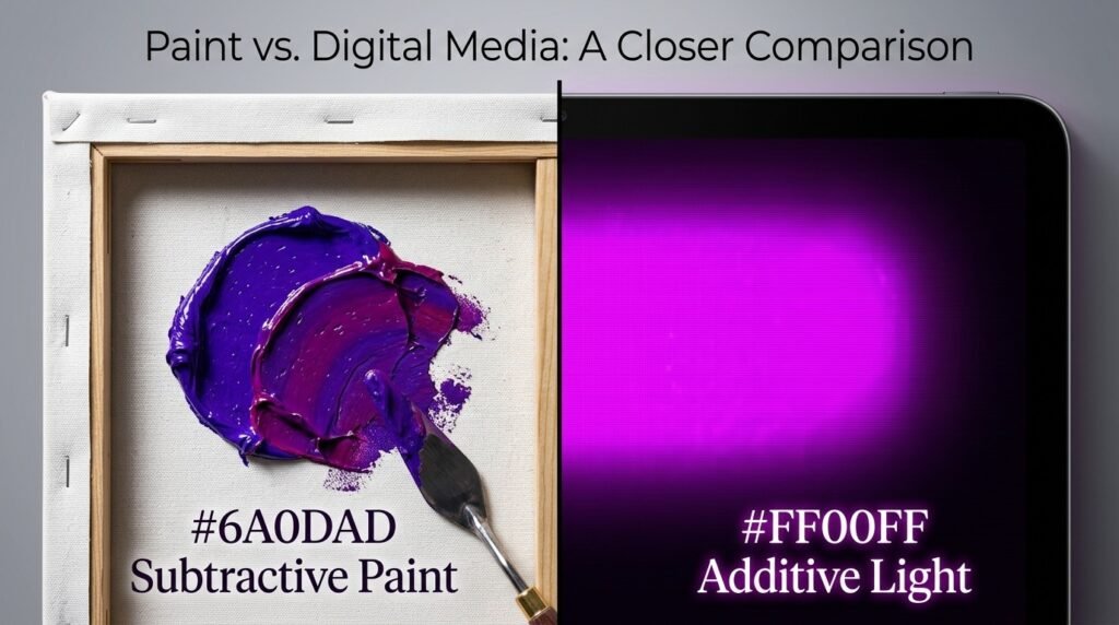 Paint vs. Digital Media: A Closer Comparison