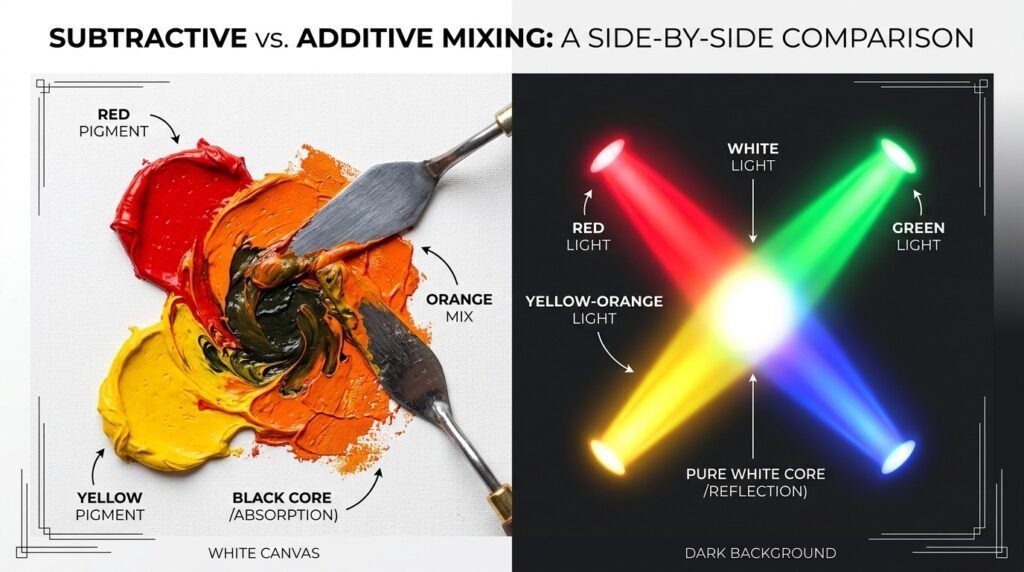 Subtractive vs. Additive Mixing: A Side-by-Side Comparison