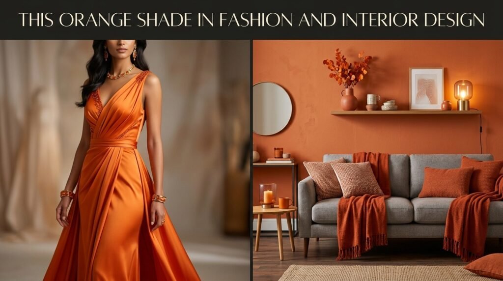 This Orange Shade in Fashion and Interior Design