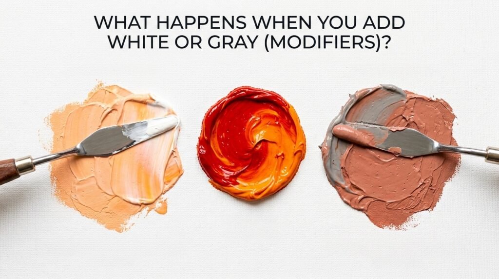 What Happens When You Add White or Gray (Modifiers)?