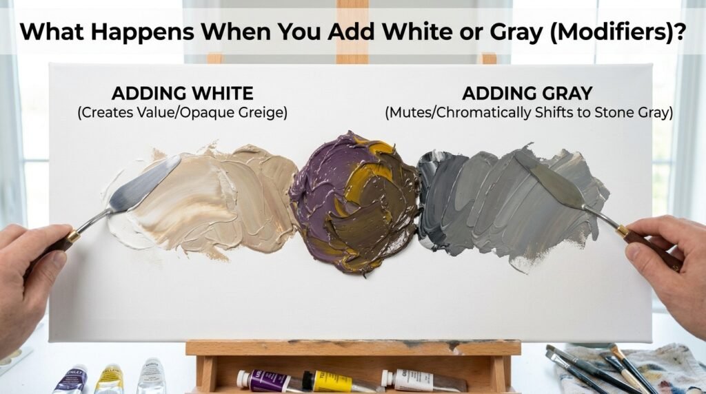 What Happens When You Add White or Gray (Modifiers)?