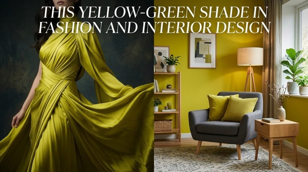 This Yellow-Green Shade in Fashion and Interior Design