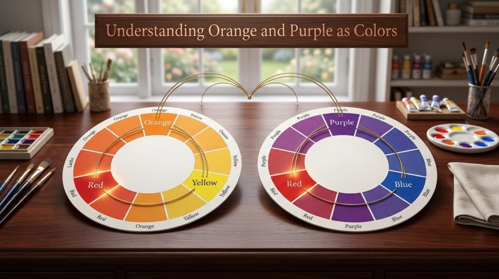 Understanding Orange and Purple as Colors