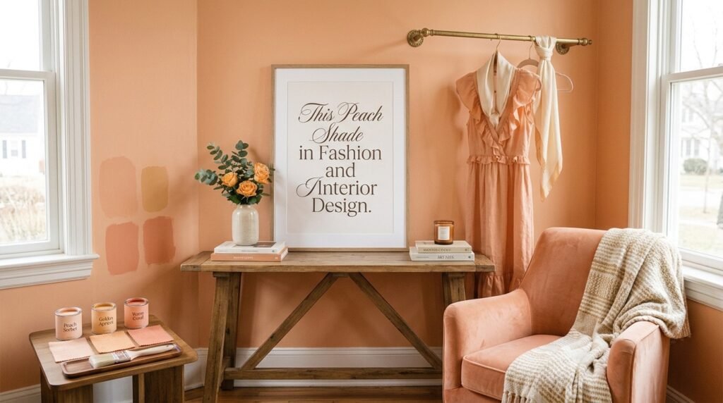 This Peach Shade in Fashion and Interior Design
