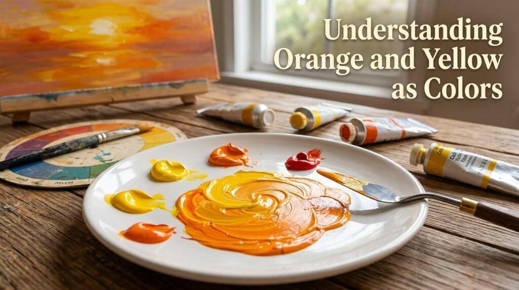 Understanding Orange and Yellow as Colors
