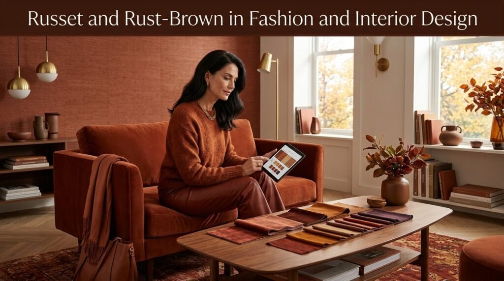 Russet and Rust-Brown in Fashion and Interior Design
