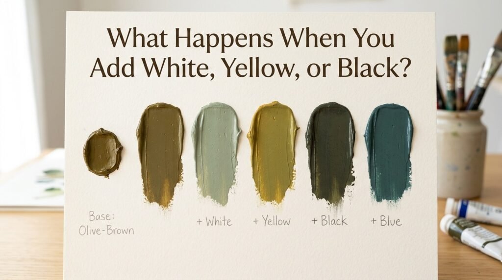 What Happens When You Add White, Yellow, or Black?