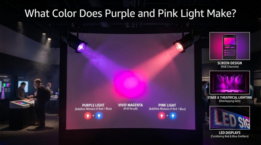 What Color Does Purple and Pink Light Make?
