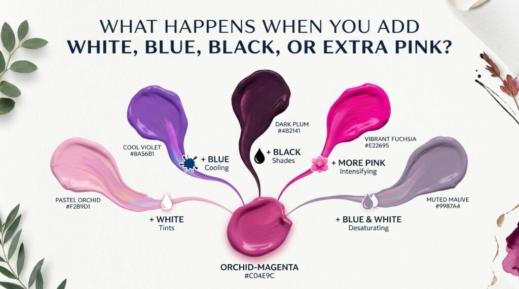 What Happens When You Add White, Blue, or Black?