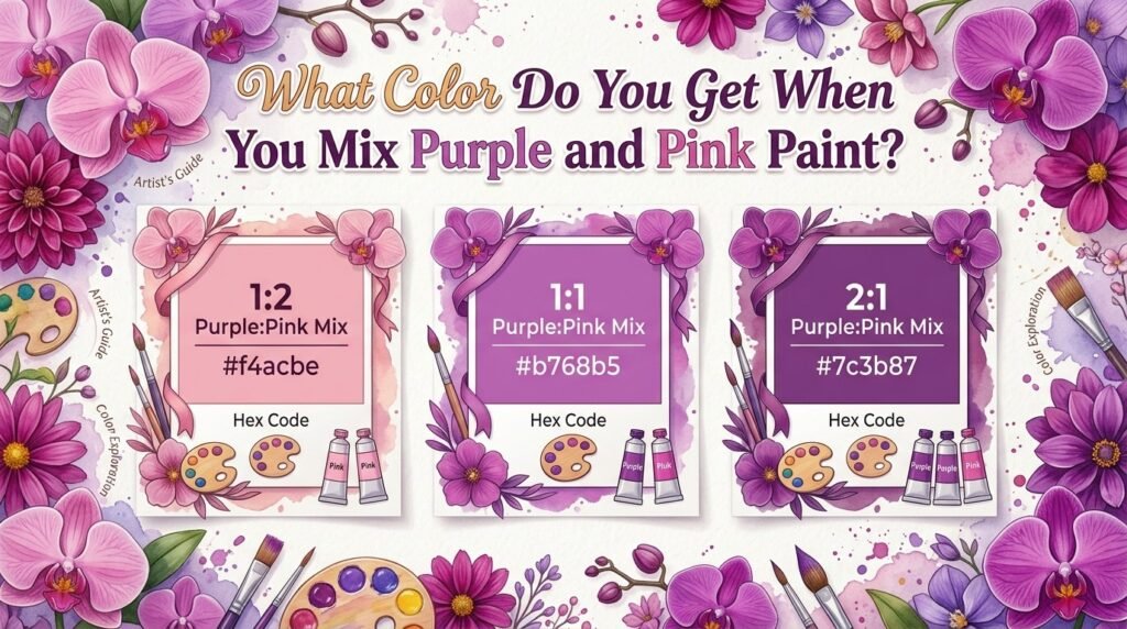 What Color Do You Get When You Mix Purple and Pink Paint?