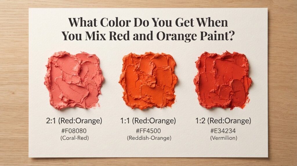 What Color Do You Get When You Mix Red and Orange Paint?