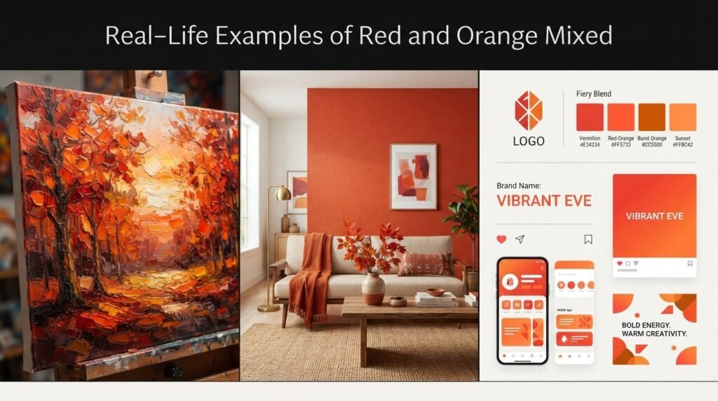 Real-Life Examples of Red and Orange Mixed