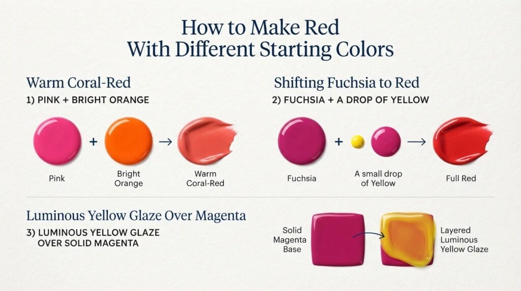 How to Make Red With Different Starting Colors