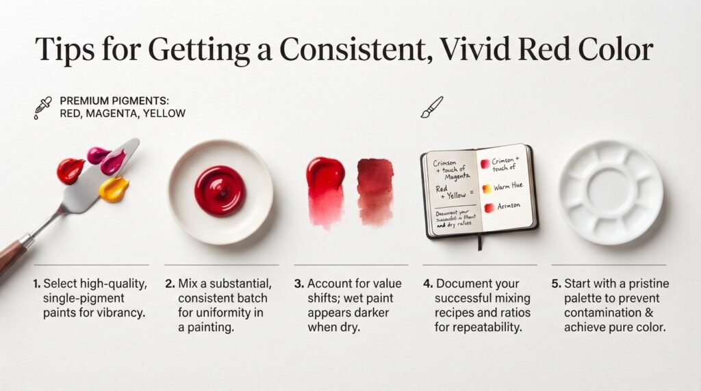 Tips for Getting a Consistent, Vivid Red Color
