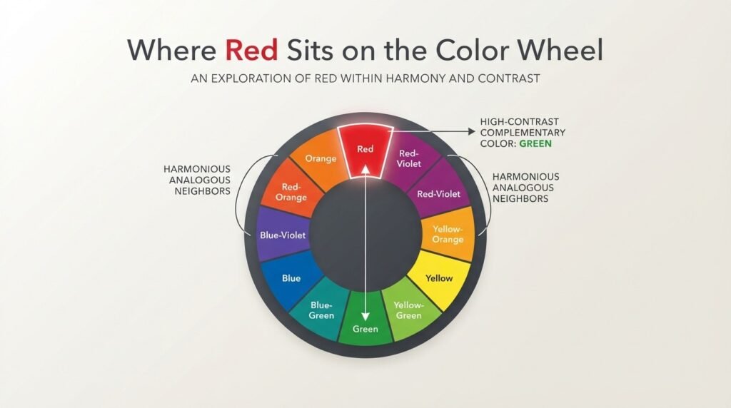 Where Red Sits on the Color Wheel