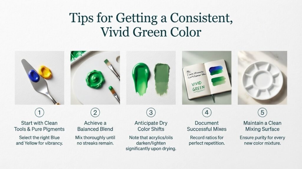 Tips for Getting a Consistent, Vivid Green Color