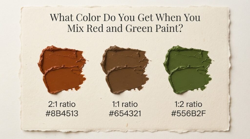 What Color Do You Get When You Mix Red and Green Paint?