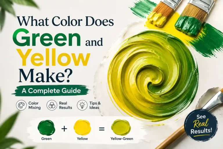 Green and yellow make mixed together to create yellow-green color