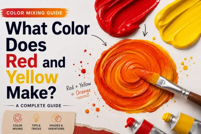 What Color Does Red and Yellow Make? A Complete Guide