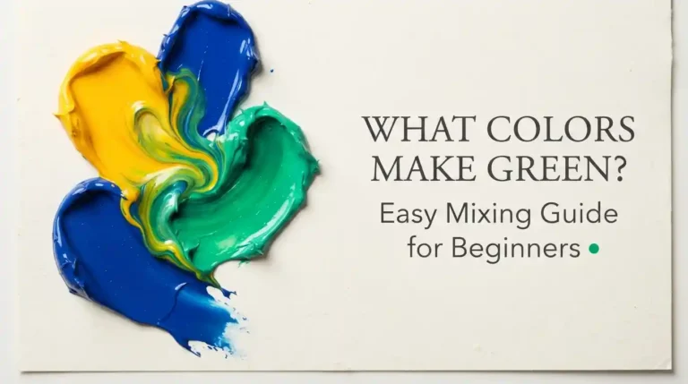 Yellow and blue paint mixed to create green