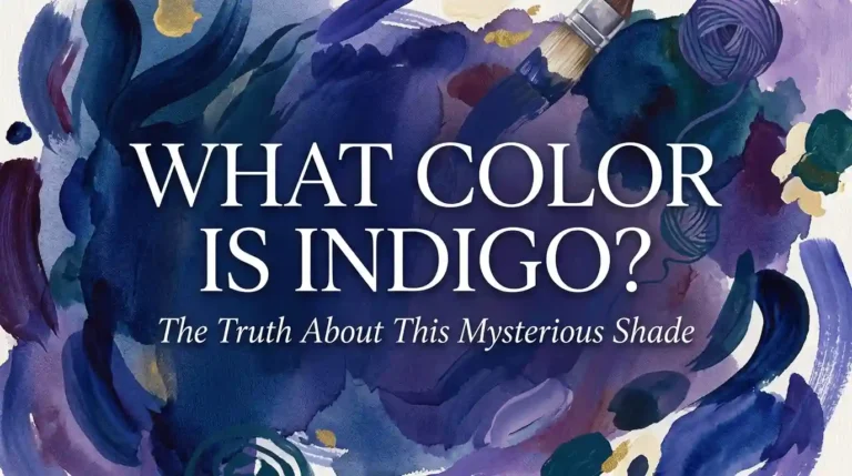 Indigo color shade showing its deep blue and purple tones