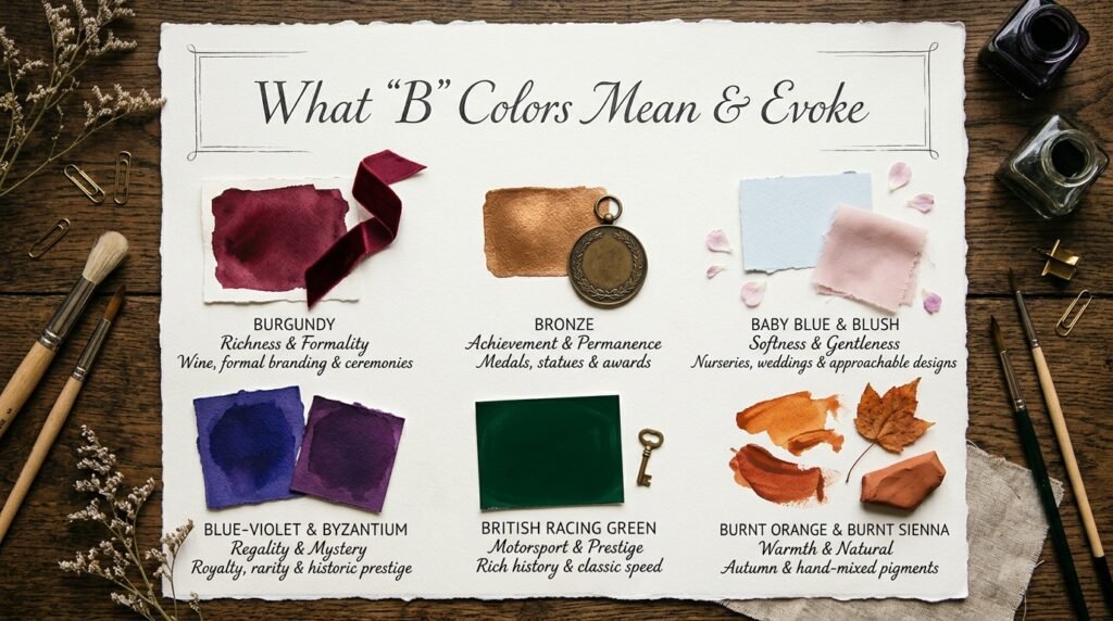What "B" Colors Mean and Evoke